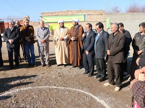 کلنگ زنی ساختمان جدید خانه بهداشت روستای جانقور