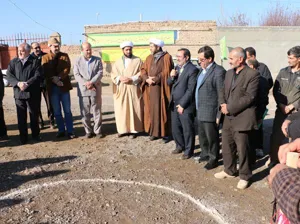 کلنگ زنی ساختمان جدید خانه بهداشت روستای جانقور