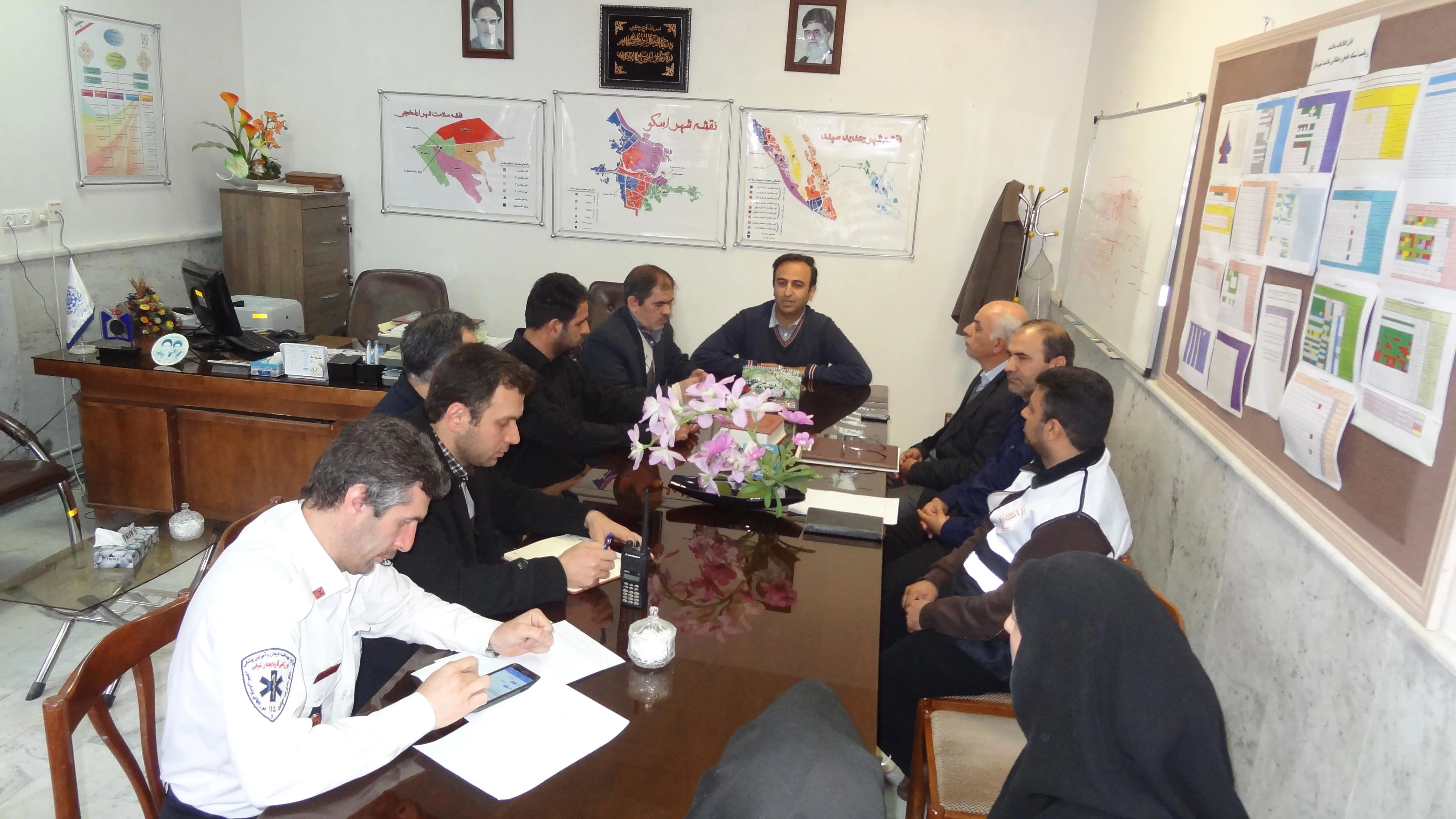 برگزاری مانور آمادگی و مدیریت بحران در شبکه اسکو