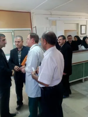 بازدید دکترطاهراقدم، قائم مقام رئیس دانشگاه از مراکز درمانی در ایام تعطیلات نورورزی