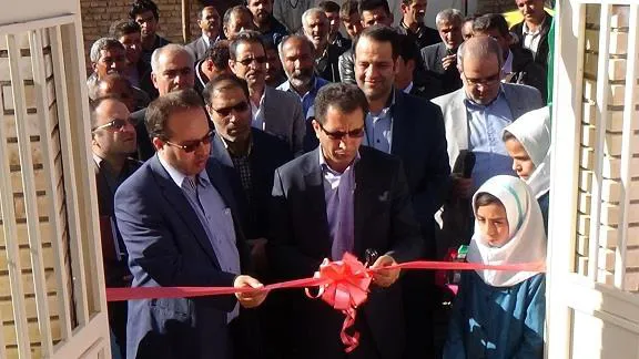 خانه بهداشت روستای عیش آباد با حضور معاون استاندارو فرماندار ویژه شهرستان مرند افتتاح شد