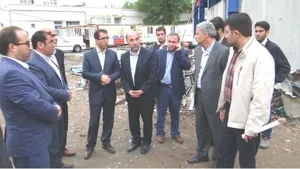 بازدید دکتر صومی ریاست دانشگاه علوم پزشکی تبریز از طرحهای  توسعه ای و عمرانی شبکه بهداشت و درمان شهرستان مرند