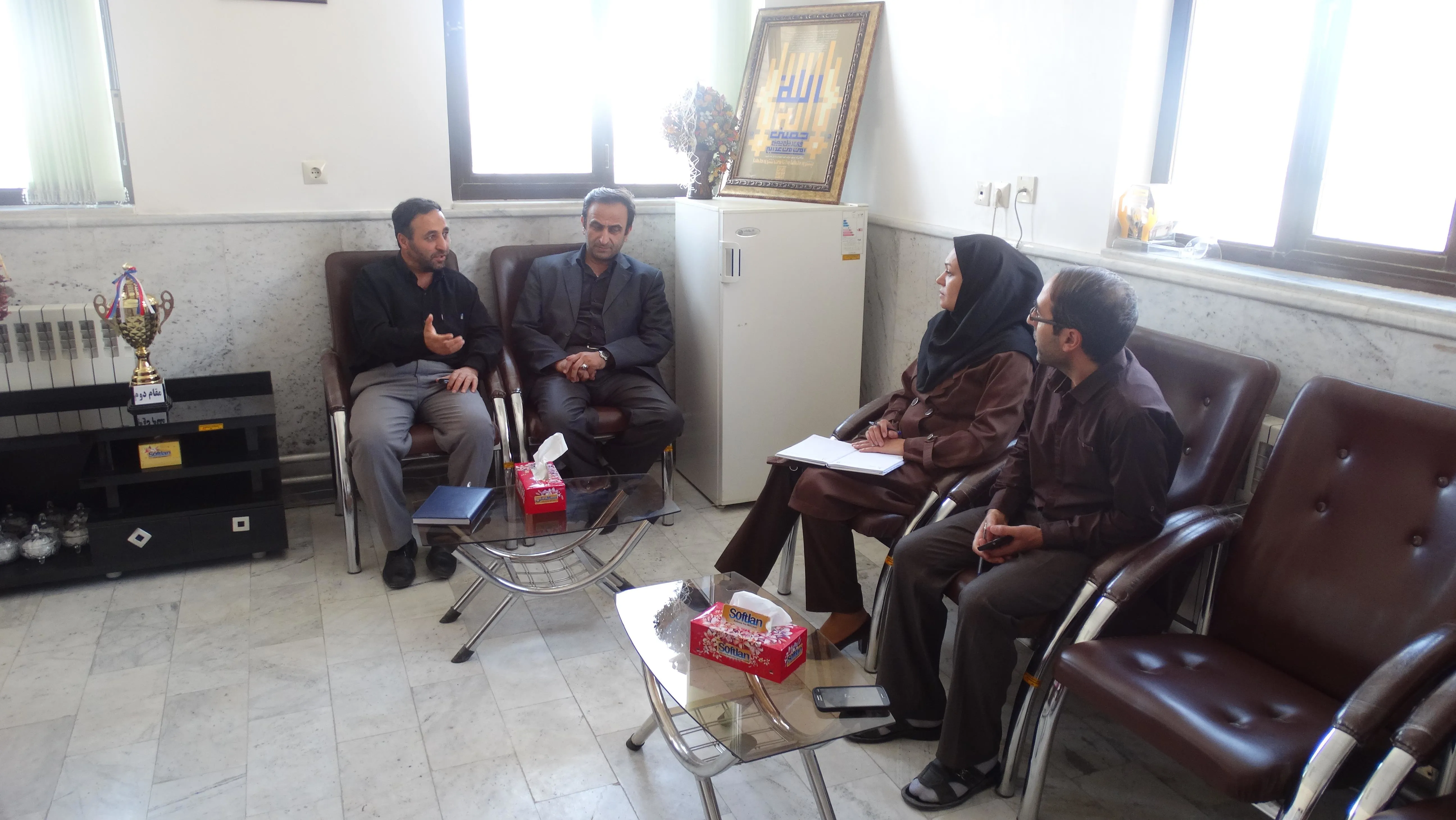 جلسه مشترک شبکه جامع و همگانی سلامت با بسیج سازندگی شهرستان اسکو