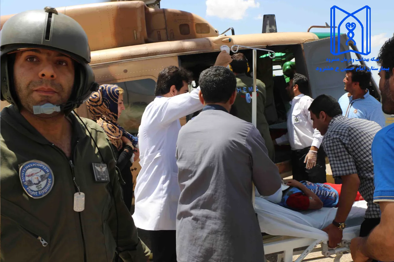 حادثه موتورسواری باردیگر هلی کوپتر فوریتهای پزشکی 115 استان را به هشترود کشاند