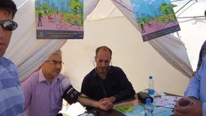 ارائه خدمات مراقبت وبیماریابی سلامت درجشنواره سدآیدوغموش شهرستان میانه