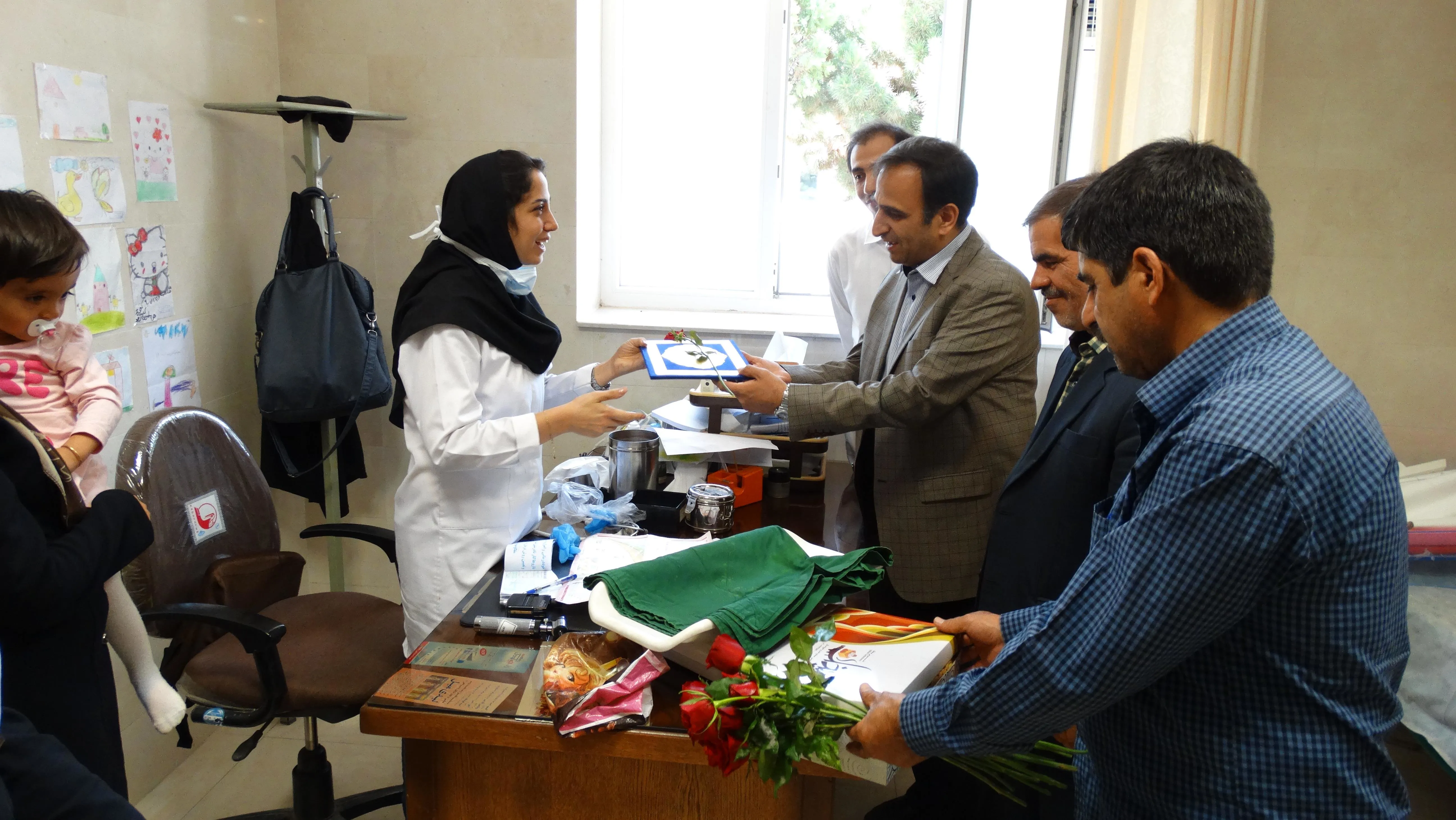 بازدید از بیمارستان امام (ره)اسکو و تبریک روزپزشک