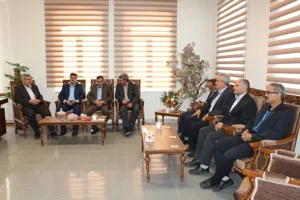 حضور دکتر طاهر اقدم در فرمانداری هشترود 