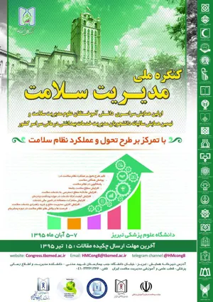 برگزاری کنگره ملی مدیریت سلامت ایران