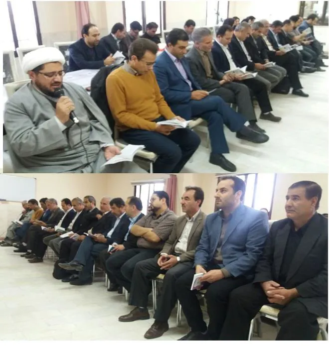 برگزاری مراسم پرفیض زیارت عاشورا در سالن اجتماعات بیمارستان فارابی ملکان