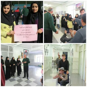 دلجوئی دانشجویان دانشکده علوم پزشکی سراب از سرای سالمندان