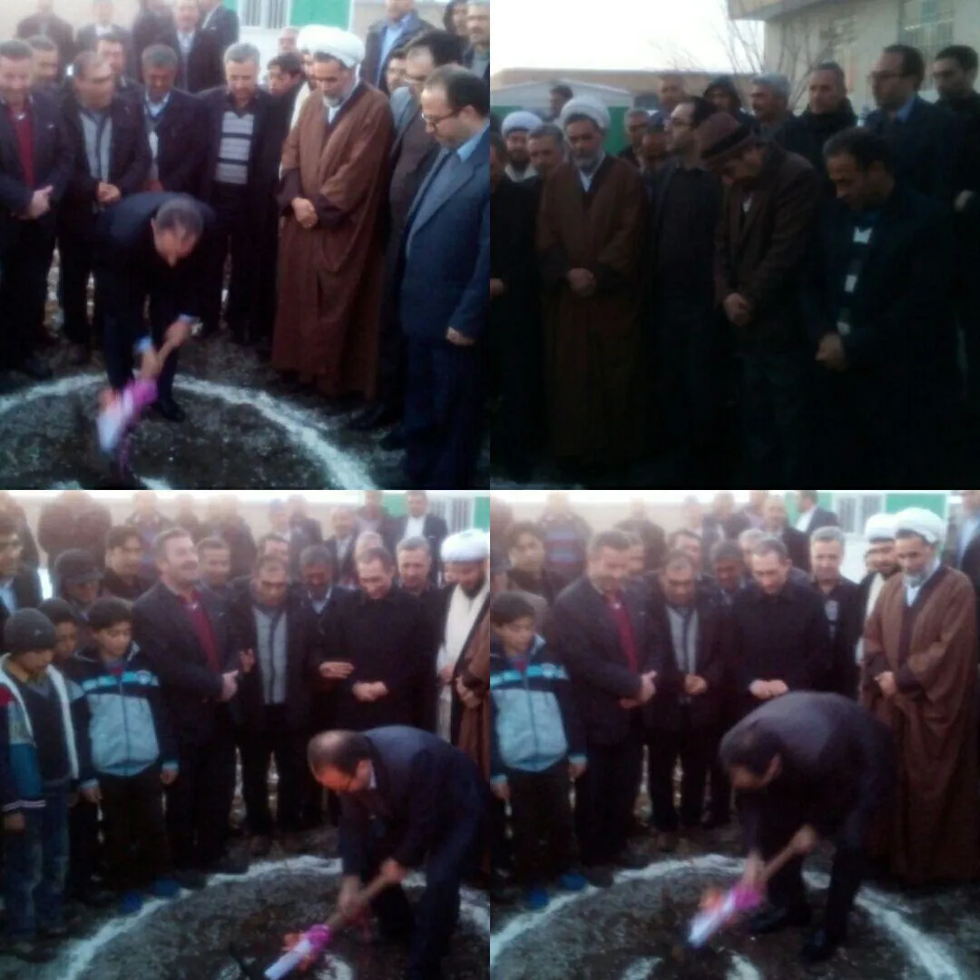 کلنگ زنی محل احداث خانه بهداشت روستای مرکید