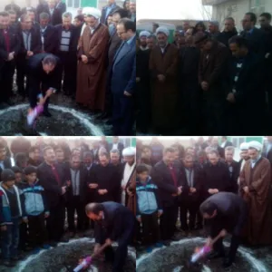 کلنگ زنی محل احداث خانه بهداشت روستای مرکید