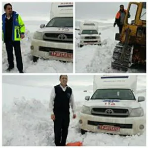 تلاش نیروهای اورژانس115 شهرستان میانه برای نجات بیمارقلبی 