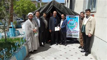 برپایی چادر سلامت در شهرستان اسکو به مناسبت هفته سلامت