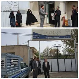عیادت از معلولین بهزیستی شهید چمران در هفته سلامت - 