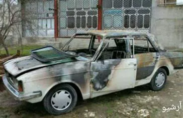 انفجار خودرو پیکان در شهرستان میانه
