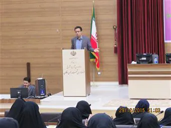 سخنرانی دکتر میرزاپور ریاست شبکه بهداشت ودرمان در فرمانداری ملکان