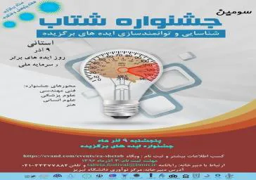 سومین جشنواره شتاب استان آذربایجانشرقی