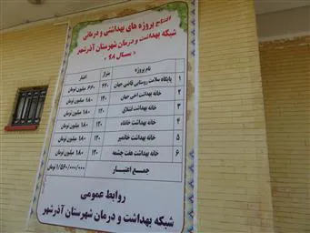 افتتاح چند پروژه بهداشتی در شبکه بهداشت و درمان آذرشهر