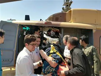 سانحه رانندگی در محور جلفا تبریز بالگرد اورژانس را به پرواز درآورد