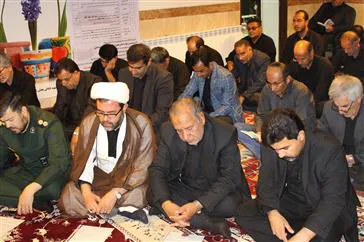 مراسم زیارت عاشورا در شبکه بهداشت