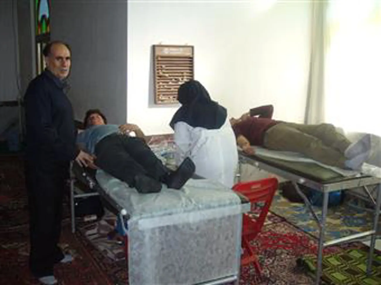 خون گیری در شهرستان عجبشیر