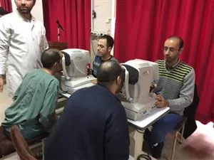 معاینه رایگان چشم بیماران روانپزشکی مرکز آموزشی و درمانی رازی