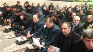 حضوررياست و پرسنل شبكه بهداشت ودرمان ملكان در مراسم سوگواري شهيد سردار سپهبدحاج قاسم سليماني