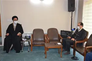 دیدار رئیس بیمارستان امام رضا(ع) و جمعی از  پزشکان و اساتید کمیته علمی مبارزه با کرونا ویروس با نماینده ولی فقیه در استان 