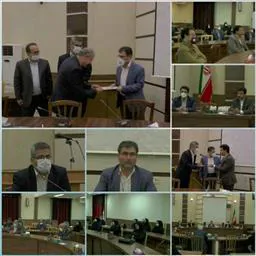 مراسم تکریم و معارفه رییس شبکه بهداشت عجب شیر