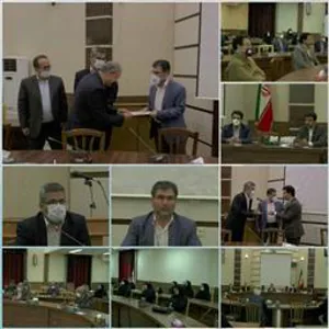 مراسم تکریم و معارفه رییس شبکه بهداشت عجب شیر