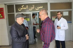 بازدید سرزده دکترجودتی از بخش سی تی اسکن