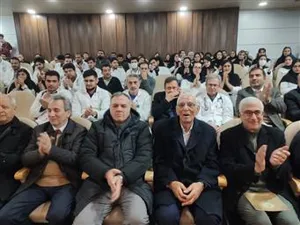 تجلیل از خیر سلامت، حاج کریم مردانی آذری در مرکز آموزشی، درمانی زهرا مردانی آذری