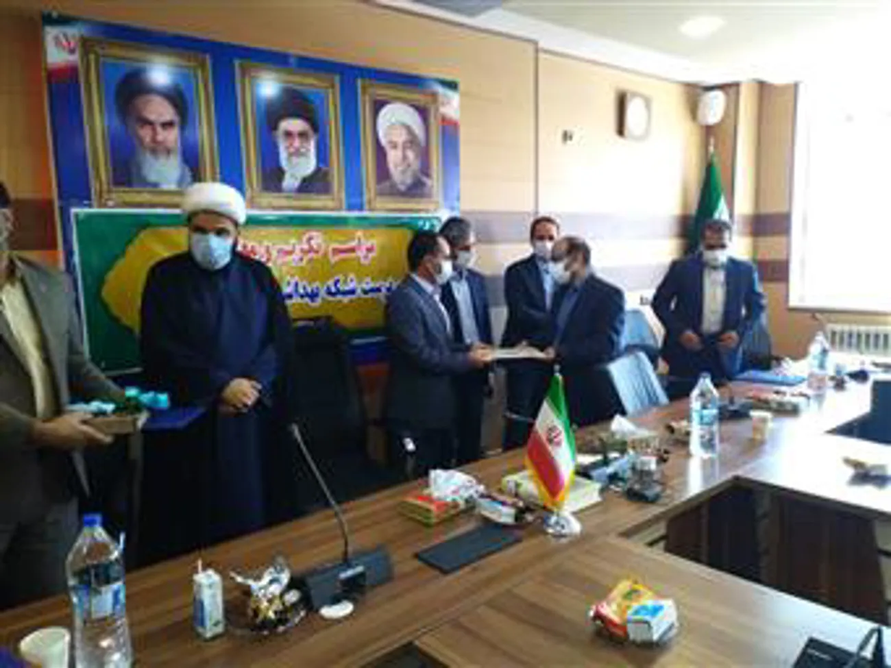 برگزاری مراسم تکریم و معارفه سرپرست شبکه بهداشت و درمان شهرستان جلفا