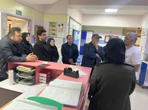 بازدید رئیس و معاون درمان دانشگاه علوم پزشکی تبریز از مرکز آموزشی درمانی الزهرا (س)