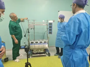 راه اندازی دستگاه پمپ قلبی، ریوی پیشرفته در در مرکز آموزشی، پژوهشی و درمانی کودکان «زهرا مردانی آذری» تبریز