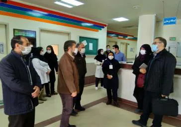 بازدید رئیس گروه پاسخگویی به شکایات وزارت وهیات همراه، از شبکه بهداشت وبیمارستان ورزقان