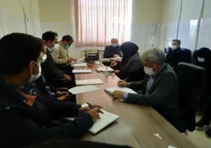 جلسه هماهنگی وبررسی مشکلات اجرای طرح شهید سلیمانی ومدیریت کووید19درورزقان