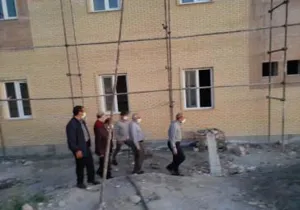 بازدید رئیس دانشگاه علوم پزشکی تبریز از پروژه درحال احداث ستاد شبکه بهداشت ودرمان ورزقان