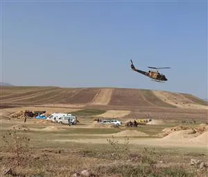 امدادرسانی اورژانس هوایی در جاده ورزقان -خاروانا