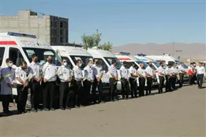 درآستانه اربعین حسینی /وداع با پیکر  شهید مدافع سلامت اورژانس جلفا