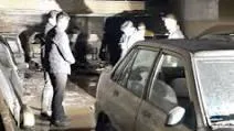 آتش سوزی در نمایشگاه خودرو در تبریز، ۷ مصدوم برجا گذاشت