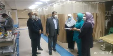 بازدید سرزده رئیس دانشگاه از مرکز آموزشی درمانی الزهرا(س)