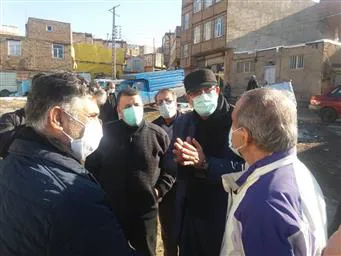بازدید رئیس دانشگاه علوم پزشکی تبریز از حاشیه شهر تبریز