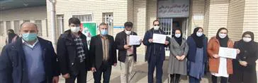 ویزیت رایگان پزشکان متخصص بسیج جامعه پزشکی شبکه بهداشت و درمان اهر در هوراند 