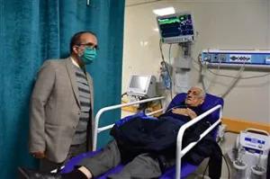 گزارش تصویری بازدید دکتر حیدری مدیر کل مرکز نظارت و اعتبار بخشی وزارت بهداشت درمان و آموزش پزشکی از بخشهای مختلف بیمارستان امام رضا (ع) تبریز