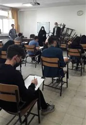 بازدید مدیر امور آموزشی دانشگاه  علوم پزشکی تبریز از نحوه برگزاری امتحانات دانشجویان دانشکده پرستاری ومامائی