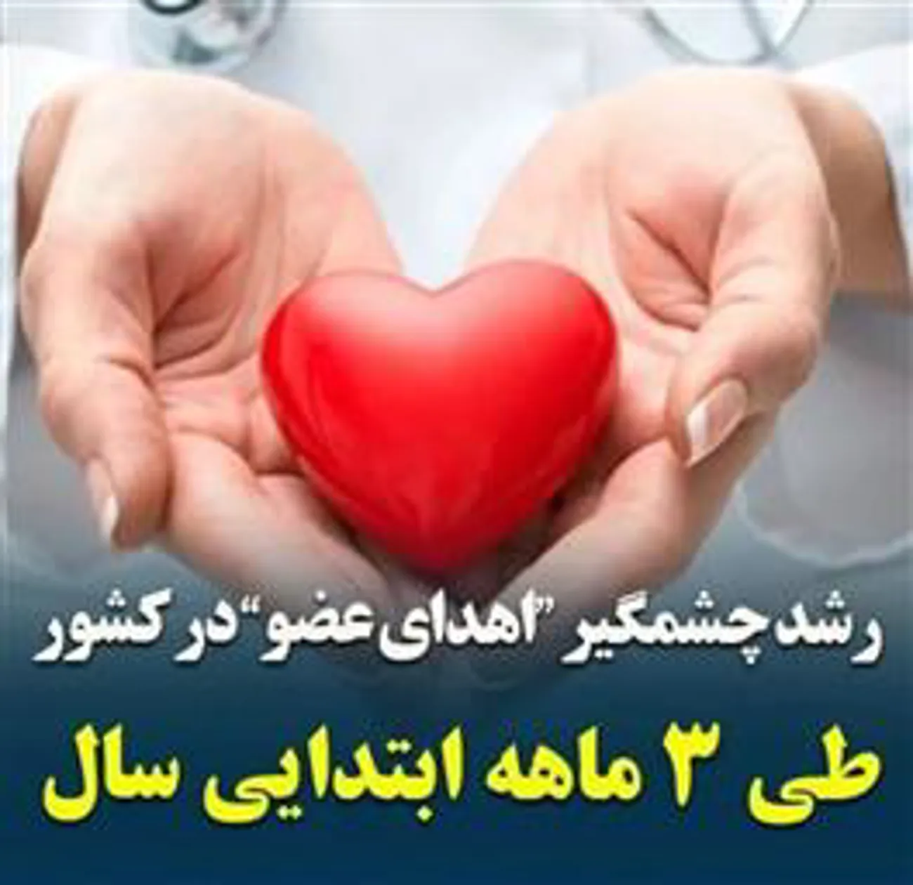 رشد چشمگیر "اهدای عضو" در کشور طی ۳ ماهه ابتدایی ۱۴۰۱