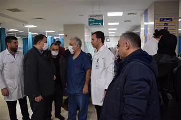 بازدید رئیس دانشگاه علوم پزشکی تبریز از اورژانس بیمارستان امام رضا(ع)