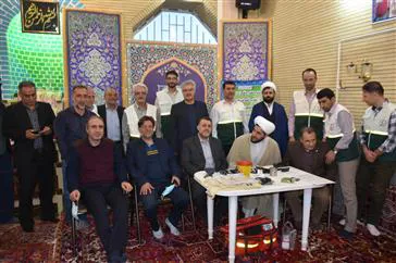 بازدید رئیس دانشگاه علوم پزشکی تبریز از پایگاه جهادی خدمات پزشکی شهید دکتر رهنمودی در مسجد امام سجاد(ع)